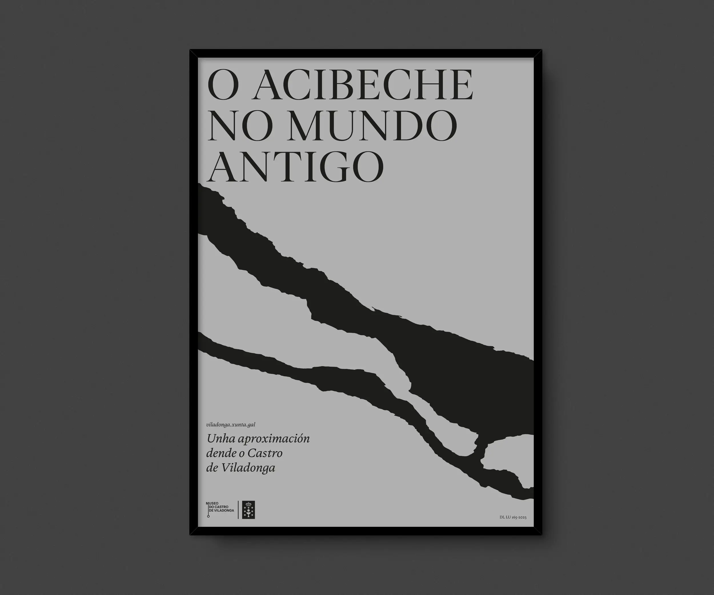 Cartel exposición azabache Castro de Viladonga