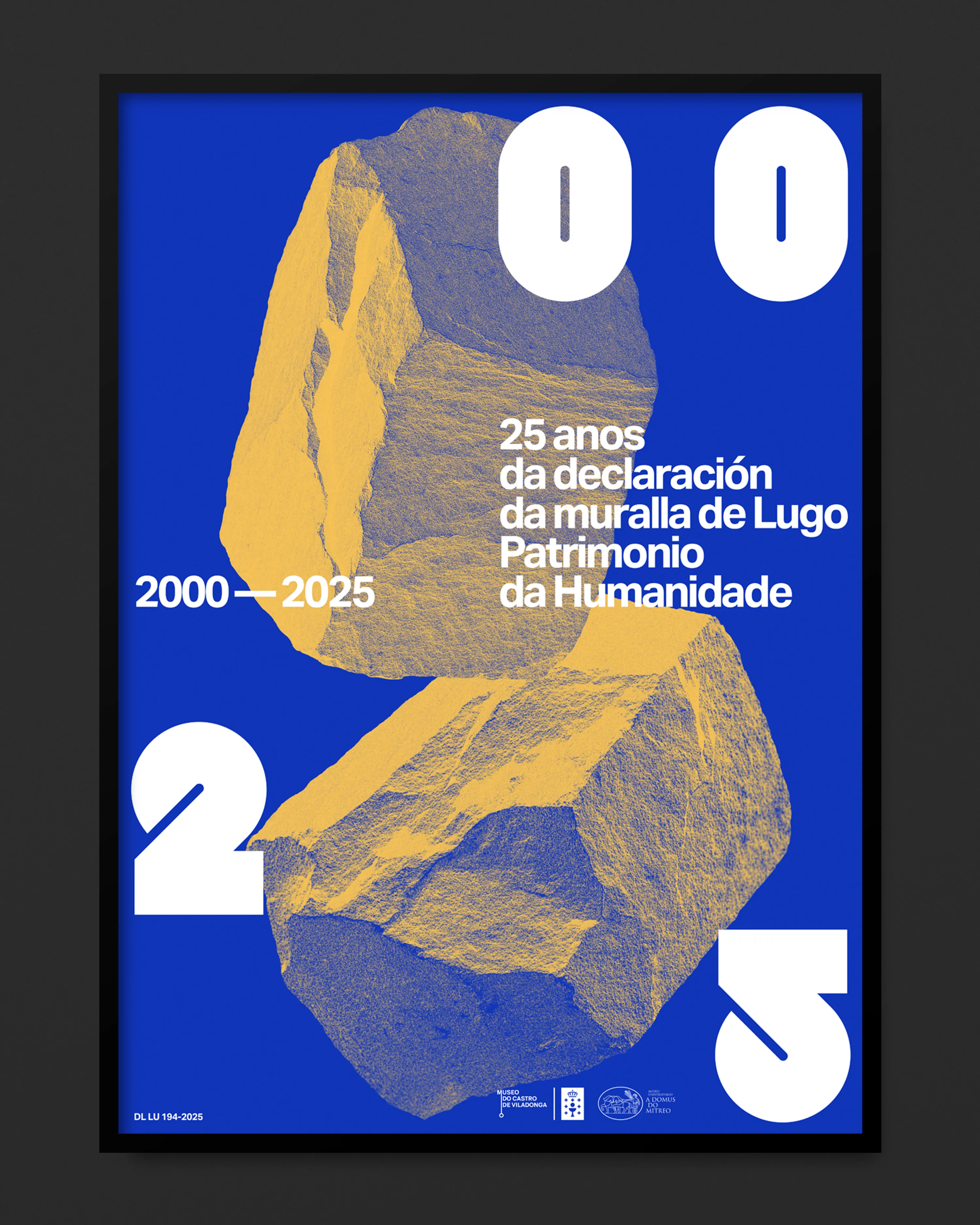 Gráfica exposición 25 anos da declaración da muralla de Lugo Patrimonio da Humanidad