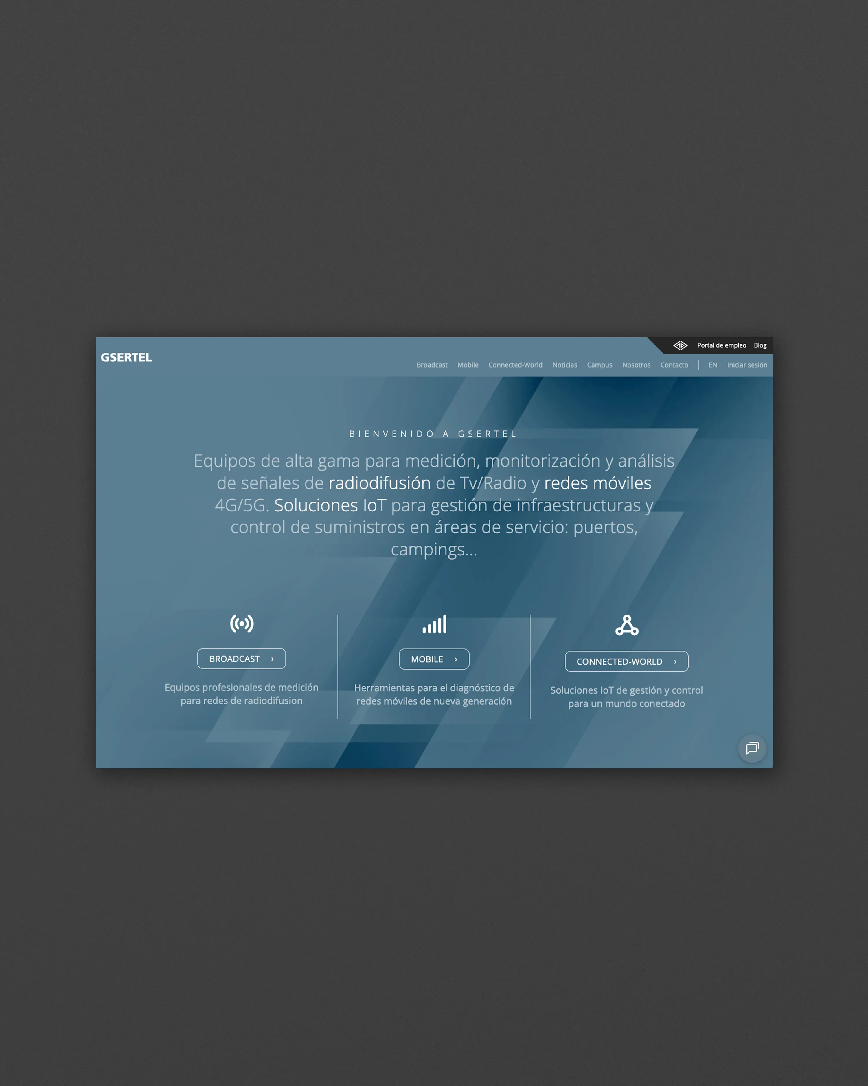 Web para Gsertel (× Eyedo)