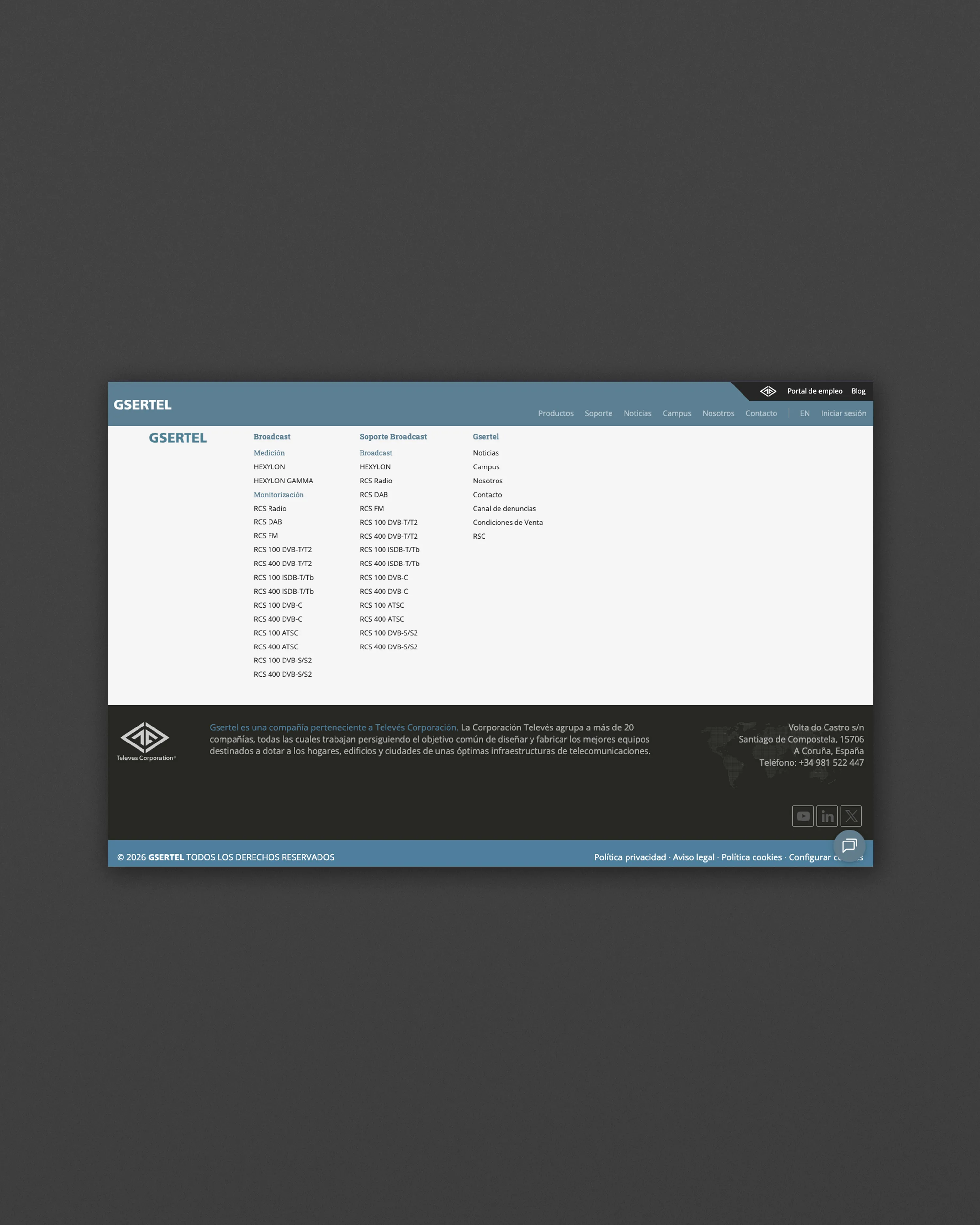 Gsertel — filial de Corporación Televés