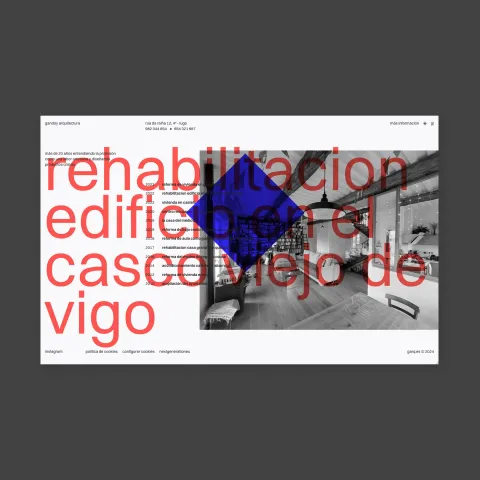 Portfolio web para garq arquitectura